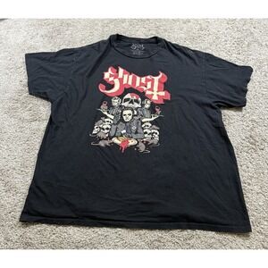 Ghost Cherry Pie Graphic Shirt Black Y2K‎ Skater Grunge Emo Goth Horror XXL